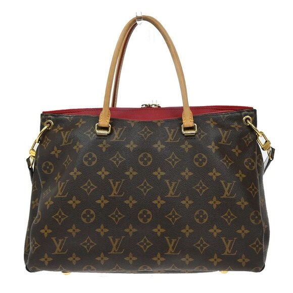 LOUIS VUITTON Pallas 2Way Shoulder Hand Bag Monogram Leather Red M41175 689KB448 - Picture 4 of 15